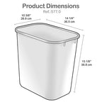Acrimet Wastebasket, Deskside Bin, 6.75 Gallon/ 27 Quart/ 24 Liter - Image 9