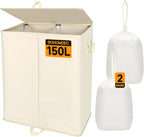 150L Double Laundry Hamper by BOHOMDEC