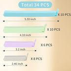 34 Packs Plastic Chip Clips for Food Storage - Image 3