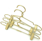 12.5" Gold Metal Baby Clothes Clips Hanger Children Kids Coat Hanger Display - Image 9