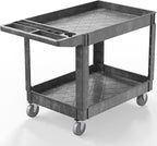 Utility Cart on Wheels, 1000 lbs Capacity Rolling Service Cart, 45 x 25 Inch by WanmwillToolOrganizer