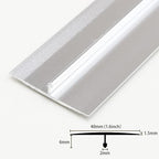 3Pcs Aluminum T Molding Trim & Floor Transition Strips, Flat Divider Strip - Image 2