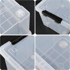 Set of 4 Plastic Latch Storage Bins - Image 3