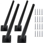 4PCS 16 Inch Matte Black Tapered Angled Legs by IURRDOP