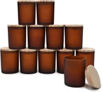 Thick Candle Jars for Making Candles 12 Pcs, 7 OZ Empty Jars by Showin