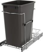 Rev-A-Shelf Pullout Trash Can for Kitchen Cabinets 35 Qt Garbage Waste by Rev-A-Shelf