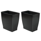 iDesign Small Rectangular Bathroom Trash Cans by iDesign