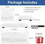 4 Pack Water Absorbing Stone Drying Tray - Image 4