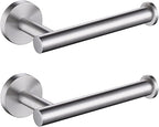TASTOS Toilet Paper Holder SUS304 Stainless Steel Round Size Brushed Nickel 2 by TASTOS