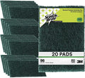 3M Scouring Pad 96-20, 20 Pads, 6” x 9”