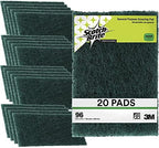 3M Scouring Pad 96-20, 20 Pads, 6” x 9”