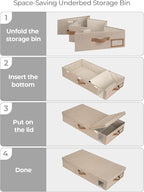 StorageWorks 2-Pack Large Under Bed Storage Bins - Image 9