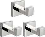NearMoon Bath Towel Hooks -SUS304 Stainless Steel Square Clothes Robe Hooks by NearMoon