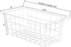 SANNO Chest Freezer Baskets Organizer, Deep Freezer Baskets Bin Sturdy Metal - Image 2
