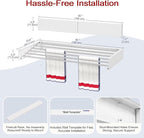 Wall Mounted Drying Rack 40", Foldable Laundry Drying Rack - Image 6