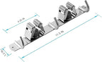 Broom and Mop Holder Wall Mounted, Broom Hanger Storage Rack, Stainless Steel - Image 3