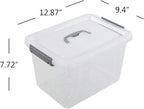 4-Pack Clear Plastic Storage Latch Box - Image 3