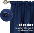 BGment Navy Blue Blackout Curtains - Image 5