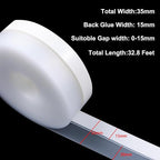 FOURGUN Silicone Weather Stripping Seal Door Tape 35 MM * 33FT Insulates - Image 2