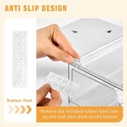 3 Pack Stackable Makeup Organizer, 12.1''L Acrylic Bathroom Organizer and - Image 3