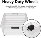 50 Quart Multipurpose Under Bed Storage Container Bins - Image 5