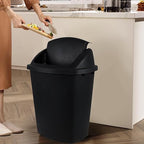 10 Gallon Black Swing Top Trash Cans - Image 5