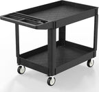 Utility Cart on Wheels, 1000 lbs Capacity Rolling Service Cart, 45 x 25 Inch by WanmwillToolOrganizer