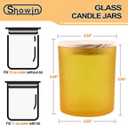 14 OZ Thick Candle Jars for Making Candles 12 Pcs, 3 Wick Empty Jars - Image 6