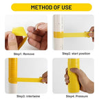 Self Fusing Silicone Tape 2 Rolls 1 in x 10' Yellow Waterproof Rescue Tape - Image 3