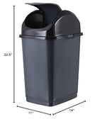 Superio Kitchen Trash Can with Swing Top Lid 9 Gallon Slim Waste Bin 37 Qt - Image 9
