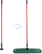 Matthew Cleaning Jaw Clamp Mop Handle, Snap-On Fiberglass Dust Mop Handle - Image 4
