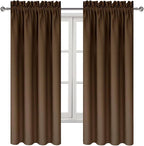 DWCN Brown Room Darkening Blackout Curtains - Image 9