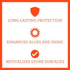 TriNova Granite Sealer & Protector Gallon Refill- Made in USA, Best Stone Polish - Image 2