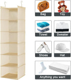 MAX Houser 6 Tier Shelf Hanging Closet Organizer, Closet Hanging Shelf - Image 8