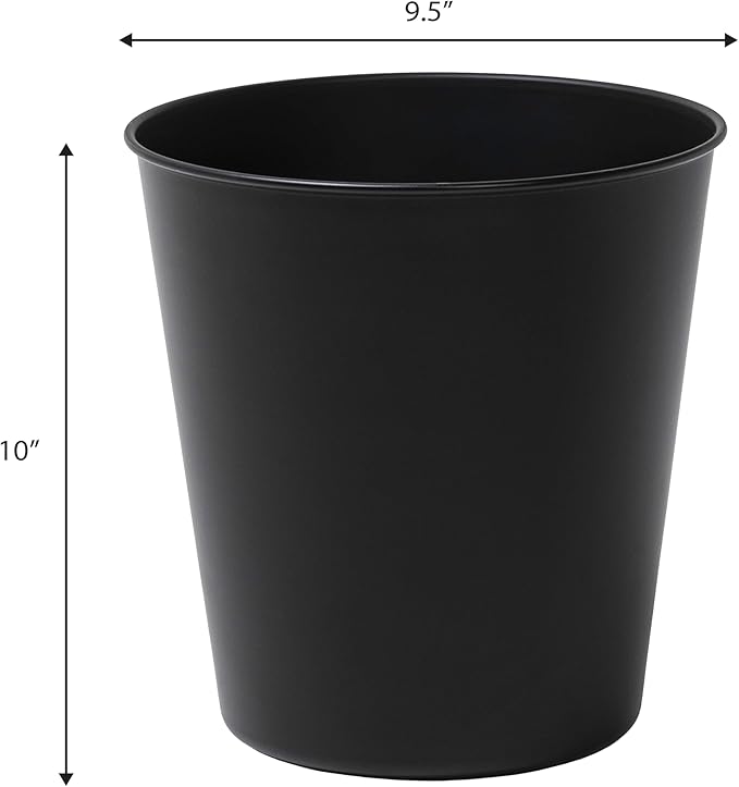 happimess HPM1113A Nolan Modern Classic Smooth Steel 2-Gallon Wastebasket - Image 4