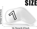 Montela Golf Iron Covers, Golf Iron Head Covers Leather Golf Iron Covers Set - Image 7