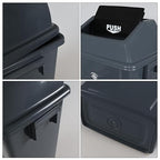 4-Pack 13 Gallon Plastic Trash Cans - Image 3