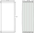 DWCN French Door Curtains – Rod Pocket Thermal Blackout Curtain - Image 7