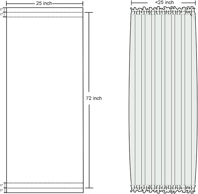 DWCN French Door Curtains – Rod Pocket Thermal Blackout Curtain - Image 7