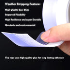 Silicone Seal Weather Stripping Tape 16.5 Feet Strip Bottom Draft Insulation - Image 3