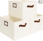 StorageWorks Storage Baskets for Shelves, Foldable Fabric Closet Storage Bins by StorageWorks