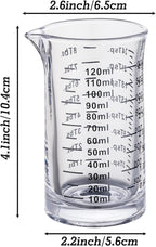 Ackers 4 Oz Glass Measuring Cup, Borosilicate Shot Glass - Image 4