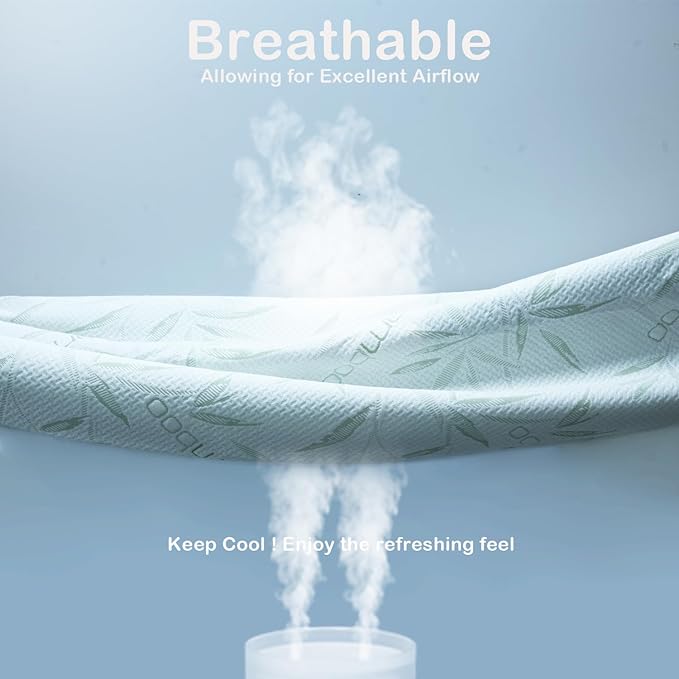 California King Mattress Protector Waterproof Mattress Pad Washable Bamboo - Image 4