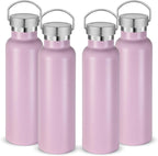 Neihepal 20 oz Insulated Water Bottles Bulk 4 Pack, Stainless Steel Double Wall by Neihepal