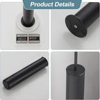 BGL Toilet Brush and Holder Set, Heavy Duty 304 Stainless Steel, Round Base and - Image 5