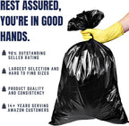 Plasticplace - W14LDB 12-16 Gallon Trash Bags │ 1.2 Mil │ Black Garbage Can - Image 4