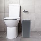 Xyskin Grey Plastic Trash Can, Garbage Container Bin, Trash Wastebasket - Image 5