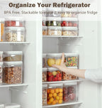 12 Pcs Pop Food Storage Containers Airtight Food Storage Containers Set - Image 4