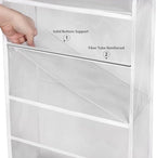 Univivi 5-Shelf Fabric Door Storage Over Door Hanging Organizer - Image 6