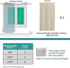 BGment Short Blackout Curtains 48 Inches Length - Image 6
